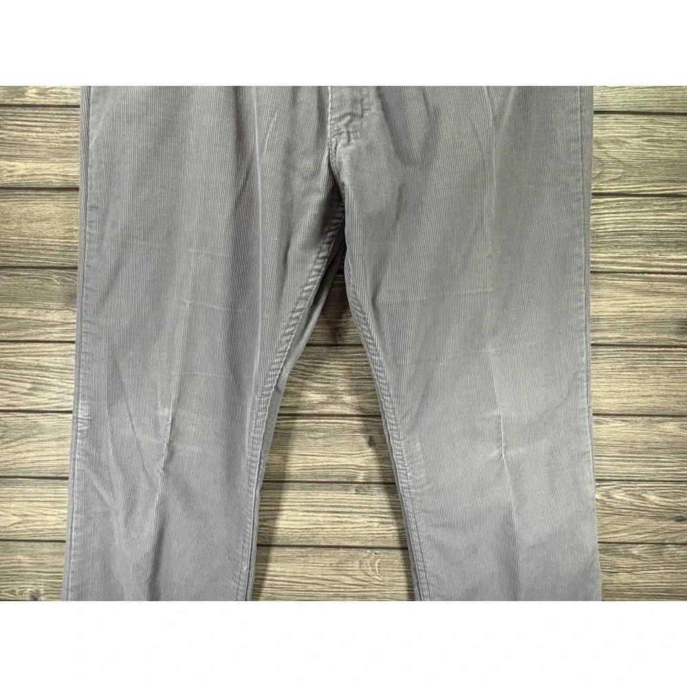 Vintage Roebucks Corduroy Pants Mens 38x32 Gray Tagged Made In USA Workwear